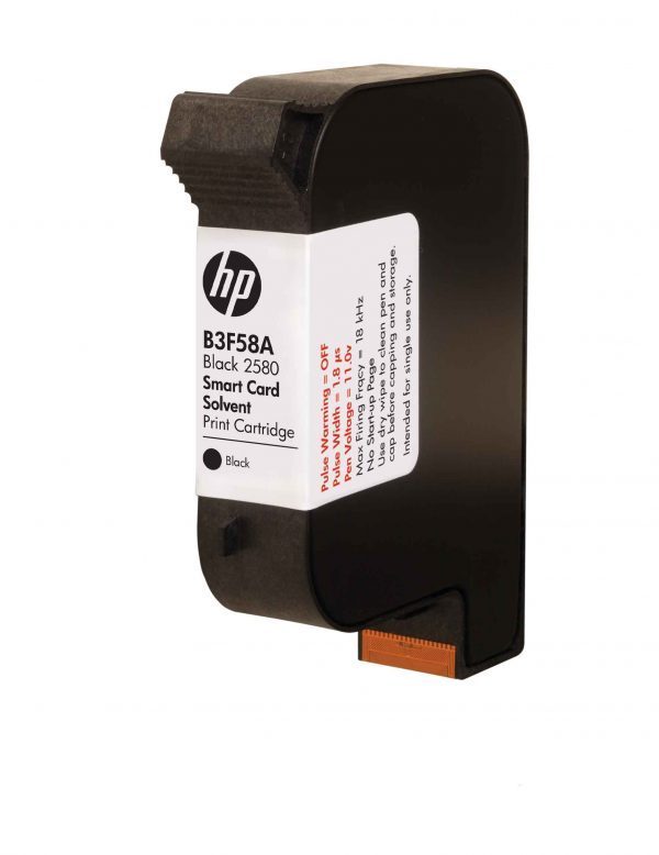 hp b3f58a black 2580 solvent print cartridge