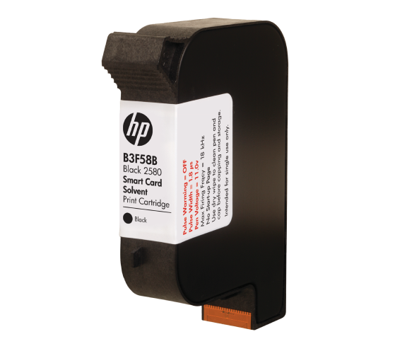 B3F58B 2580 Black Solvent Print Cartridge