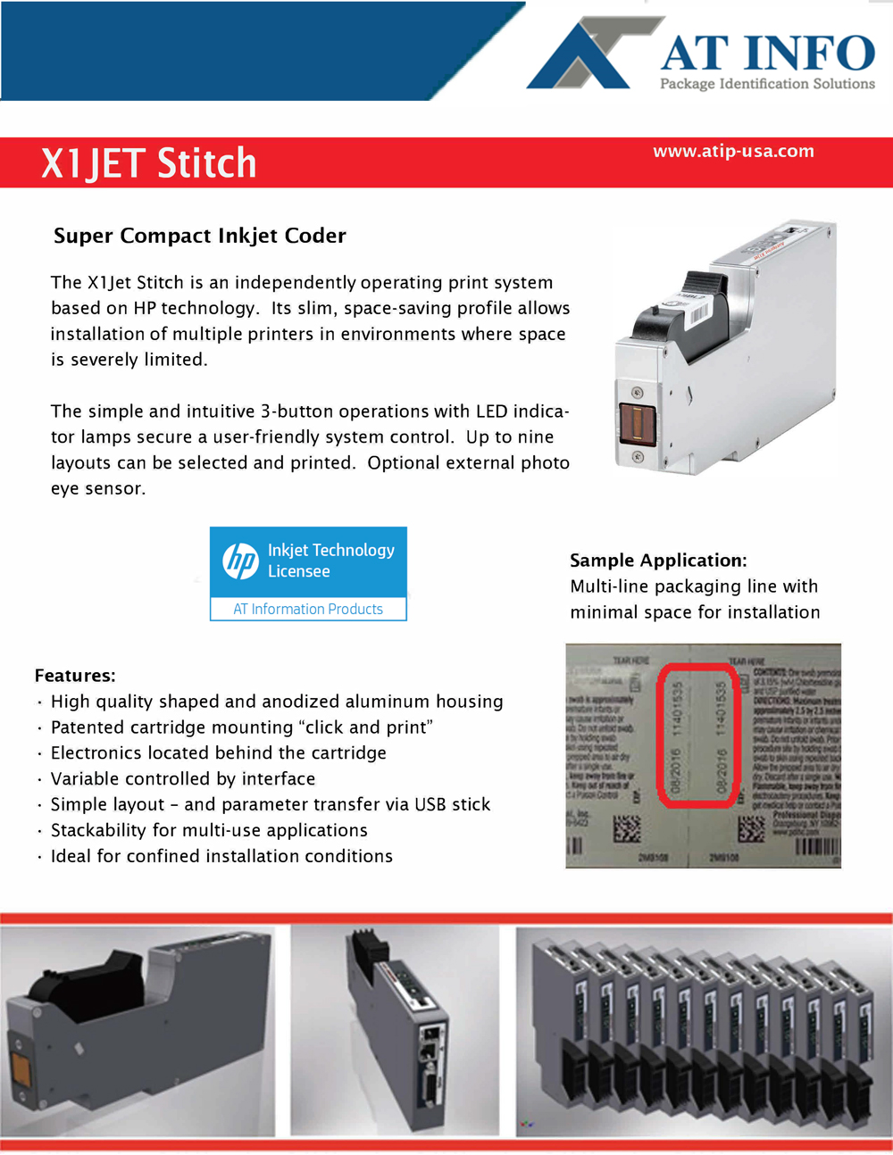X1Jet Stitch brochure
