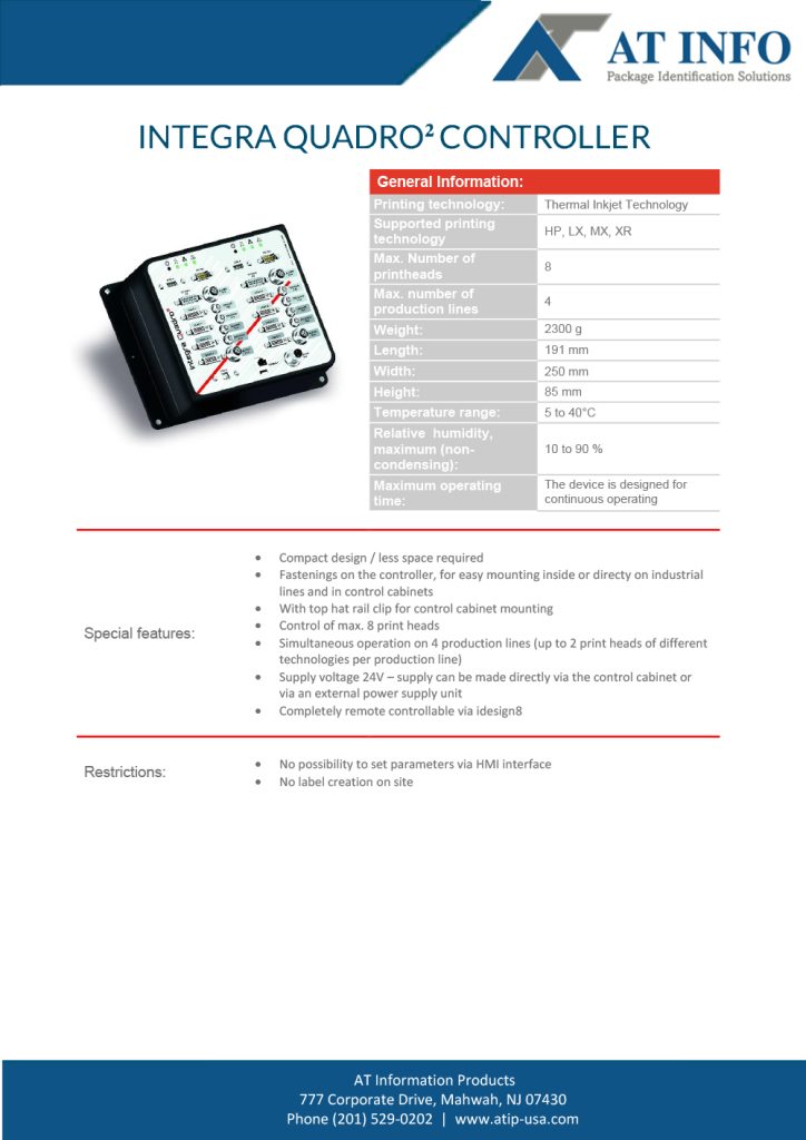 integra Quadro2 brochure