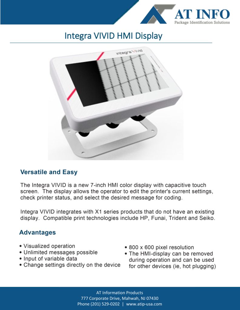 Integra VIVID brochure