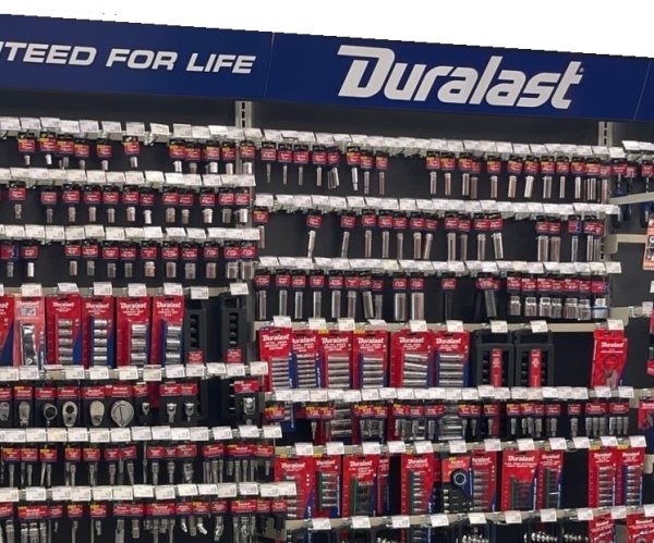 Duralast products shelf