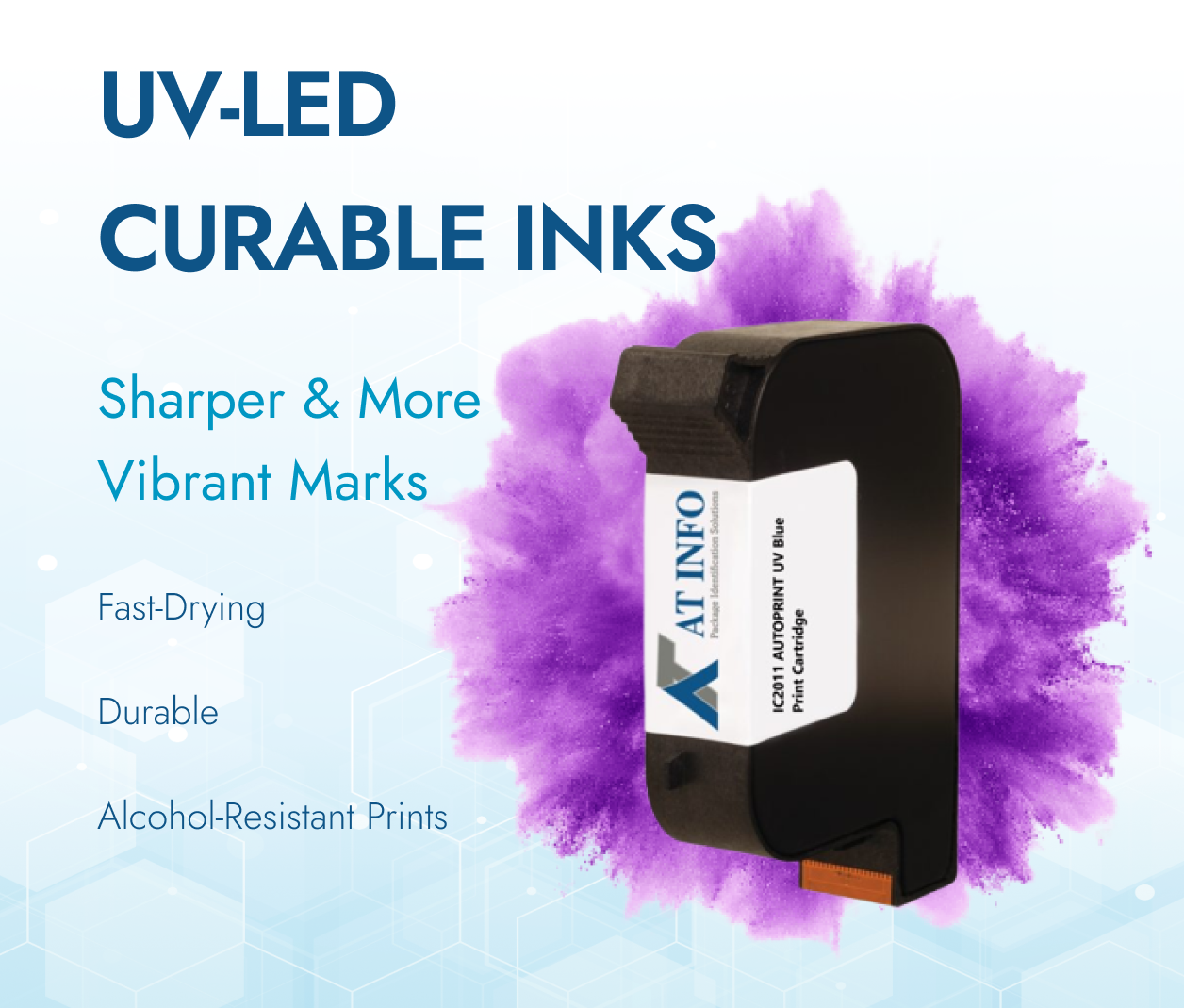 UV-LED curable inks